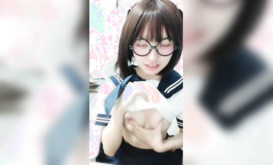 二次元高顏值校花嫩妹 是眼睛娘 (4)