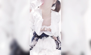 Hanfu dễ thương màu xanh và trắng