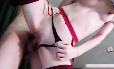 순수한 대비 여신 〖콜라 소스〗 표면은 순수한 요정이지만 무대 뒤에는 작은 암캐가 있는데, 이번에는 언니 만 부은 것이 아니라 작은 엉덩이가 부어 오를 것입니다!