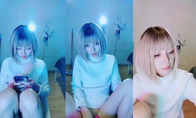 Dewi selebriti Internet berambut pendek dan comel Ding Kefu (2)