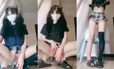 長腿過膝襪可愛雙馬尾妹子 蔡文文 (3)