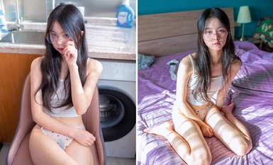 สมัครเล่น ชาวประมง lin shuci โปร่งใส กางเกงใน ถุงน่อง ใช้เท้า