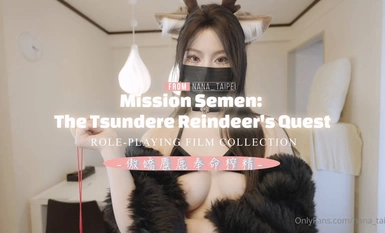 Nana nana_taipei Giáng sinh đặc biệt 2 Con nai sừng tấm Giáng sinh tsundere được lệnh trích xuất tinh dịch