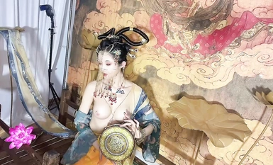 超爆款推特女神『鈦合金TiTi』最新內部私拍_極品玉妃旗袍_爆乳近景_露點露臉(3)