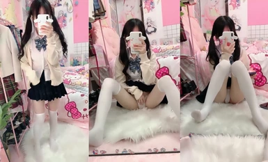 卡哇伊~卡哇伊【女高妹妹】太太可愛了咪咪鼓鼓的 (4)