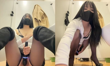 長腿黑絲公廁女神 Asia-Lynn 21小時合集 (17)