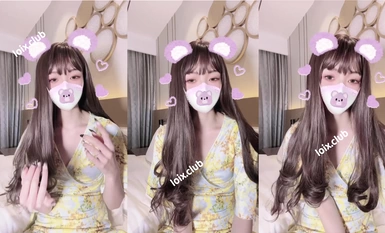 米娜學姐(小酒醬) 黃色碎花長裙 (1)