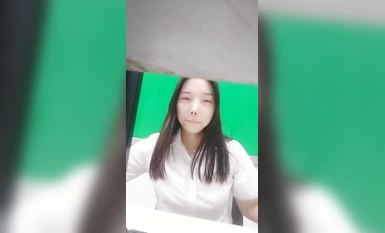 ผู้ประกาศข่าว OL @陈庄气(李一茶) สวมเครื่องสั่นไปทำงานและตกปลาในรายการสวัสดิการมาตรฐาน (4)