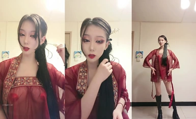 新合集~激情舞蹈御姐【鏡寶】長腿黑絲一字馬~超頂誘惑騷舞~ (8)