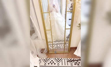 Haijiao Contrast Bitch - [Hu Jiuwan (cựu chị gái Xiaofang)] Jiuwan ban đầu mặc váy cưới bị lộ và đang vui vẻ thì giáo viên gọi cô và sợ hãi phun nước vào cô