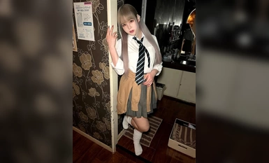 534IND-124露脸[个人拍摄]与通信女孩的P活动_与穿着宽松袜子的妩媚校服女孩的性交镜头。