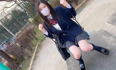 534POK-058 顔出し【個人撮影】激レア_黒パンストの制服女子とハメ撮り_SNSで知り合った美脚娘に種付SEX