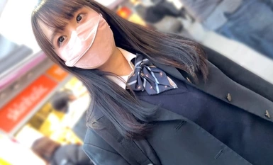 534POK-057 얼굴 공개【개인 촬영】激レア_黒パンストの制服女子とハメ撮り_SNSで知り合った美脚娘に種付SEX