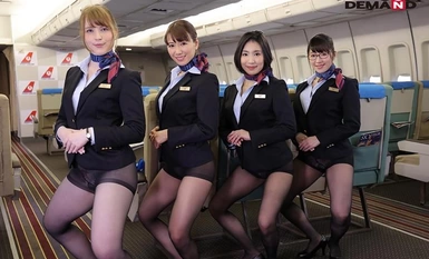 [Mosaic Destruction] SDDE-643 Hospitality na may “Uniform, Underwear, Ganap na Hubad” Straddling Pussy Airline 13 Crab Crotch Cowgirl Flight Black Pantyhose Ver.