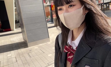534POK-055 顔出し【個人撮影】激レア_黒パンストの制服女子とハメ撮り_SNSで知り合った美脚娘に種付SEX