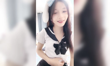 黑白雙絲超可愛校花學妹 帶小御回家 (3)