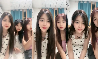 【甜心寶寶穎】19歲女大生帶閨蜜下海~仨人全脫了!揉奶玩… (4)