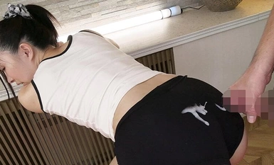 [การทำลายโมเสค] AARM-229 Semen bukkake บนก้นกางเกงขาสั้นอวบอ้วน! -