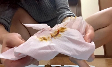 KBMS-167 I took this picture by myself, stinky and embarrassing defecation video