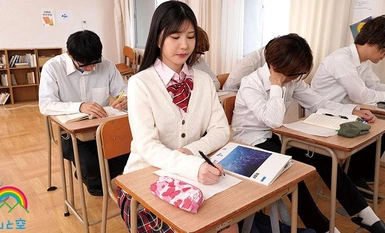 [모자이크 파괴] SORA-518 실사판 학생회장은 노출광, 아야메 미즈키