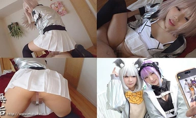 [モザイク破壊]MUKC-047 中出し交尾に没頭する発情コスプレ美少女たち 完全着衣8P大乱交