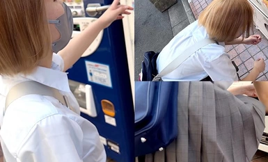 534POK-047 【個人撮影】長身な巨乳の制服美小女とパパ活_嫌がる女子に生ハメで2回連続中出し
