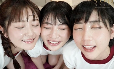 [Mosaic Destruction] STARS-308 Trio gadis paling cantik di sekolah itu mendengar bahawa guru pelatih mempunyai batang besar dan mengadakan harem pacaran 4P di seluruh sekolah.
