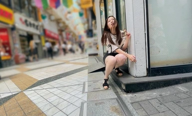 765ORECS-132 Gadis amatur yang cantik dan gadis penggetar alat kawalan jauh yang menggeletar dan merangkap dalam orang ramai! Maika-chan Sayaka-chan