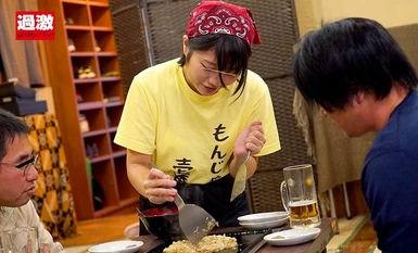 116NHDTB-90403 接客中に顔を紅潮させながら感じまくるバイト娘 15 もんじゃ屋の元気娘