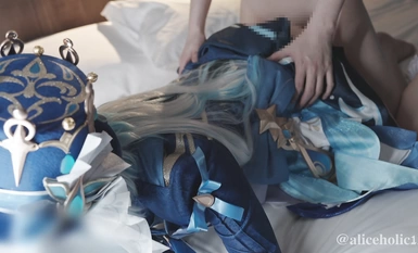 Genshin Impact Furiina cosplaying logn video