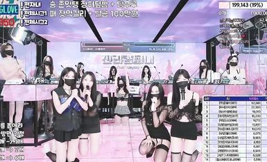 韓国BJガールズグループ「ジンリップ」ヌードダンスライブショー(3)
