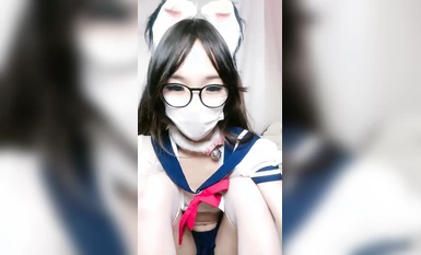 สาวโรงเรียนแว่นตาเซินเจิ้น Luohu [Sleepy Rabbit Acridine] ถุงน่อง JK ทักษะการเต้นม้าชิ้นเดียวนั้นแข็งแกร่งมากร่างกายมีความยืดหยุ่นหญิงสาวผอมและหีใหญ่มาก! การใส่อุปกรณ์ประกอบฉากอย่างบ้าคลั่ง(3)