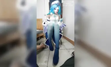 柔らかくて甘い、究極のピンク色の小さなかわい子ちゃん「coszj561」、未熟な絹のような足、足コキ、未熟な白虎、美しい猫、ピンク色、柔らかくて引き締まった、オーナーによって小さな雌犬に開発されました