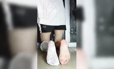 女大学生脚