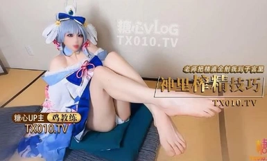 極品淫娃學妹【雞教練】網黃攝影師專屬學妹玩物 原神！啟動 Cos神里 精壺肉便器 老師把精液射到子宮里