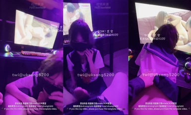 2024.7.25 980위안 [DOM Black Palace] 신작으로 돌아온 주인님, PC방 섹스, 더 이상 참을 수 없는 19세 여고생에게 훈련 (1)