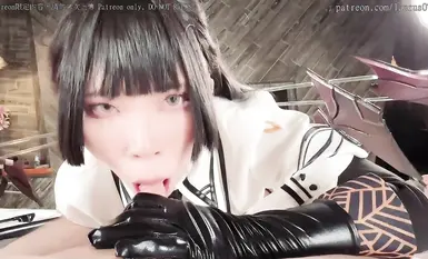 [Exciting ❤️Second Dimension] ToKar role-playing Su Xin super refreshing hand and foot holes serving a large amount of slippery slime, lustful touch, and then blowing out the sweet hole and making it comfortable (2)