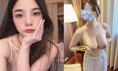 女神級露臉反差婊！推特福州高顏值妹子【老婆】私拍，口活啪啪被按著雙乳使勁抽插太爽了