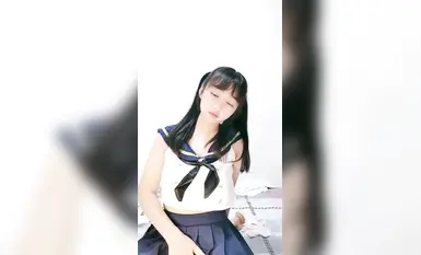 Ang batang estudyanteng babae na may kambal na nakapusod [Donut] ay nagkalat ng puki at nagsasalsal ng pink na malambot na abalone (8)