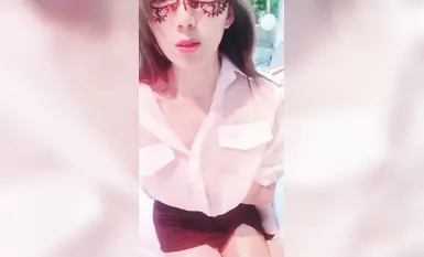Long-legged lady [innocent leisurely] long legs in stockings ~ high heels open ~ licking each other passionately ~ fucked hard without a condom (22)