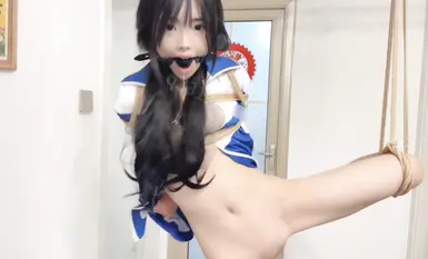 【歡樂谷】劇情演繹：校花的噩夢 捂暈捆綁炮擊插無毛小穴口爆