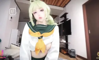 極品淫娃學妹【雞教練】女友Cos成憧憬的魔法少女 吸吮嫩穴蜜汁 肏穴攻速加倍 緊夾肉棒後入極深內射子宮