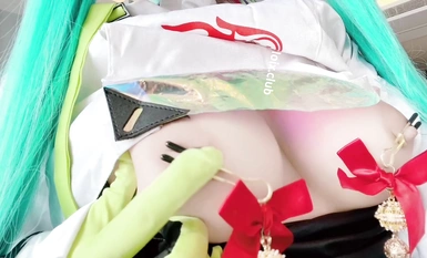 Vivian cos Hatsune Miku đạo cụ thủ dâm