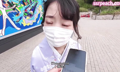 【SSRPeach】 清華大學外文系臀後健身教練「Ellie」OF劇情私拍  有婦之夫在日搭訕和服女反被勾引