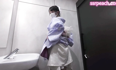 【SSRPeach】 清華大學外文系臀後健身教練「Ellie」OF劇情私拍  有婦之夫在日搭訕和服女反被勾引