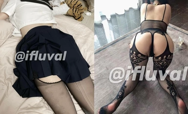 最新10月精品！推特愛健身的翹臀大妞，D奶女神【子柒學姐ifluval】福利，毒龍啪啪像母狗一樣被調教 (1)