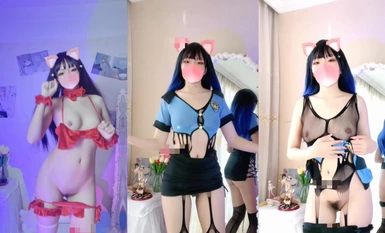 推特極品福利姬，可甜可鹽女神【小仙雲】最新10月新番長視頻定製，裸舞，道具紫薇，迷幻電鼓升職記 (1)