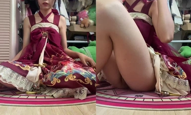 洛丽塔福利姬嫩妹【麦麦脆皮鸡】第一弹，90分钟粉丝珍藏版，白虎，道具自慰，嫩出水(6)