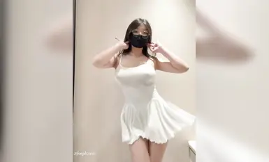 Busty glasses girl Welfare Ji @小鱼 custom-scaled nude dance (8)