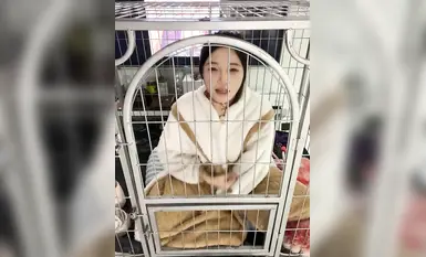 Gadis loli pelajar tulen membezakan "baby_puppy" jalang yang melancap di dalam sangkar anjing Bahagian atas badan adalah gadis yang baik, dan bahagian bawah badan mempunyai alat penggetar yang dimasukkan ke dalam lubang merah jambu yang seksi~ (